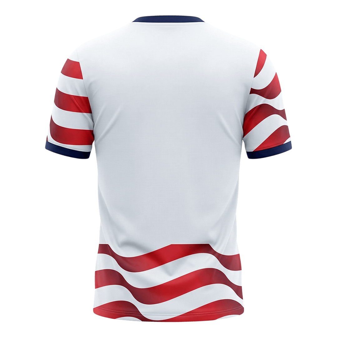 États-Unis Domicile Maillot - Coupe du Monde 2026 Rouge&Blanc Grande Taille