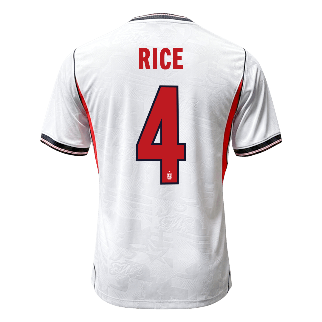 RICE #4 Angleterre Domicile Maillot - Coupe du Monde 2026 Blanc Joueur