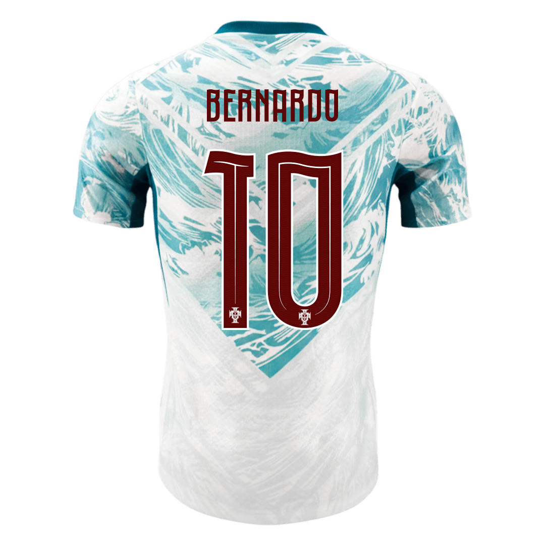 BERNARDO #10 Portugal Extérieur Maillot - Coupe du Monde 2026 White&Green Joueur