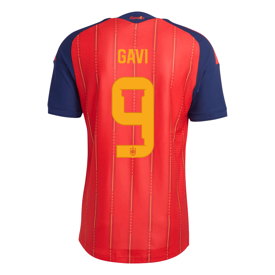 GAVI #9 Espagne Domicile Maillot - Coupe du Monde 2026 Rouge Joueur
