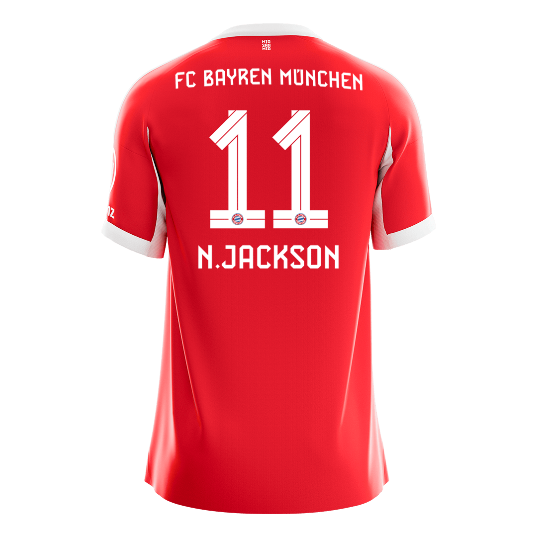 N.JACKSON #11 Munich Domicile Maillot 2025/26 Rouge - Super