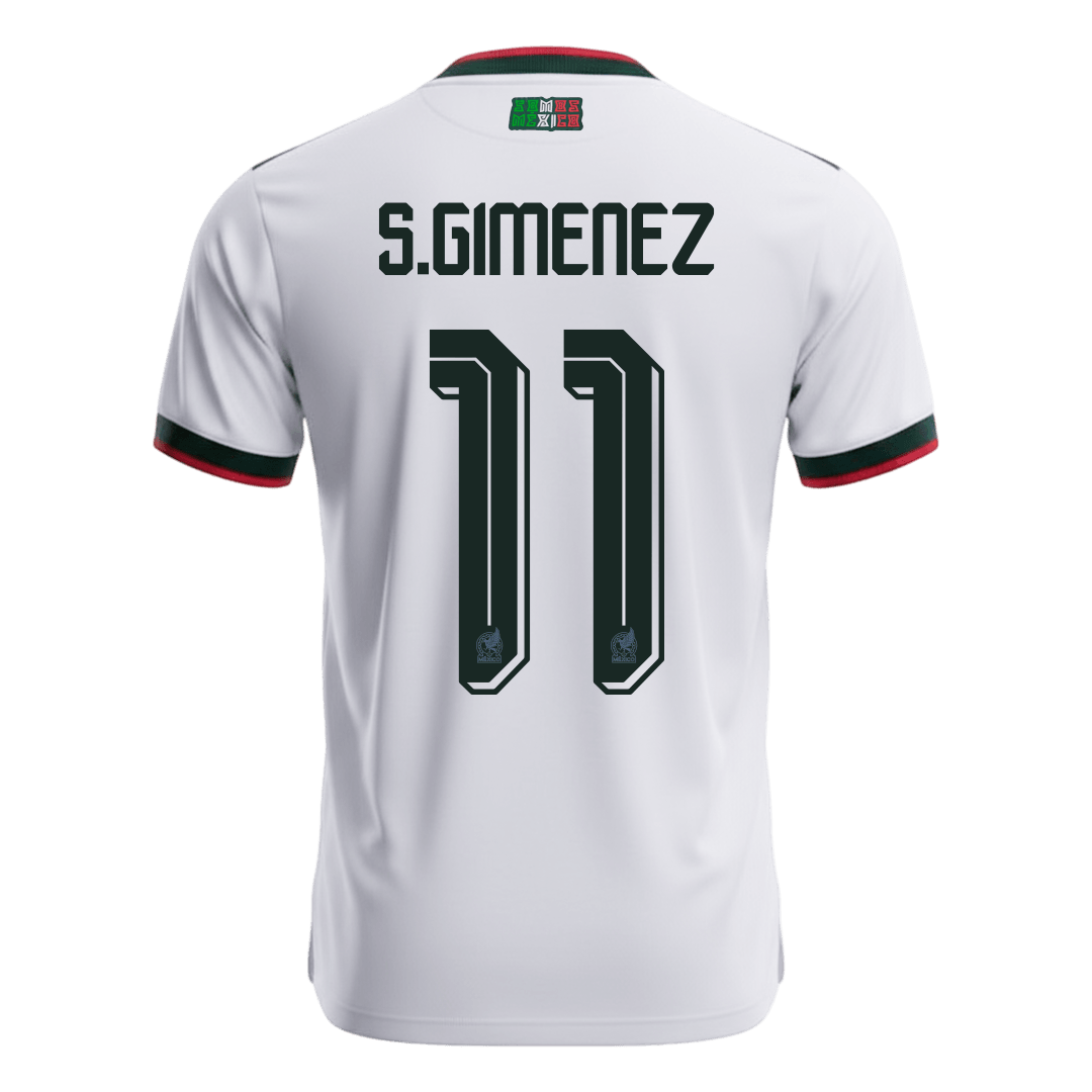 S.GIMENEZ #11 Mexique Extérieur Maillot - Coupe du Monde 2026 Blanc