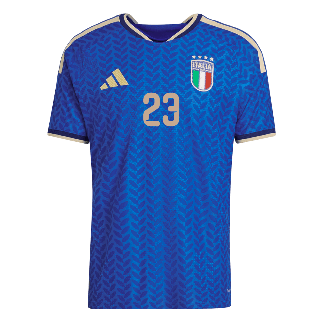 BASTONI #23 Italie Domicile Maillot Coupe du Monde 2026 Bleu Joueur