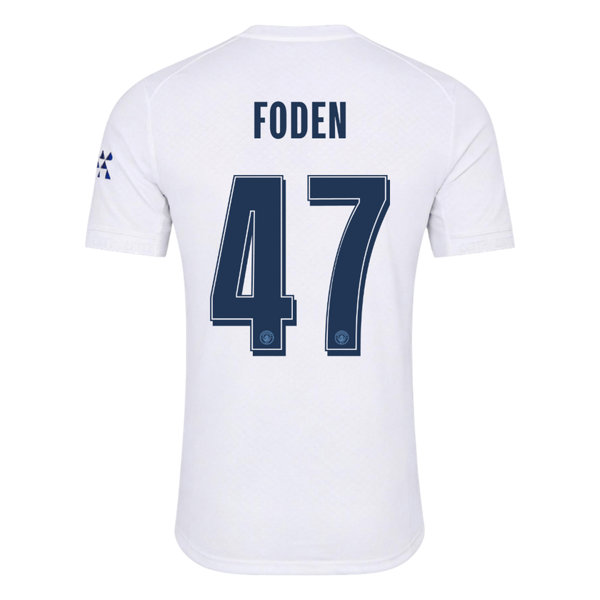 FODEN #47 Manchester City Third Maillot 2026/27 Blanc Joueur - UCL