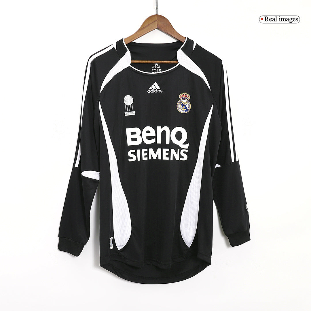BECKHAM #23 Retro Real Madrid Extérieur Maillot Manches Longues 2006/07