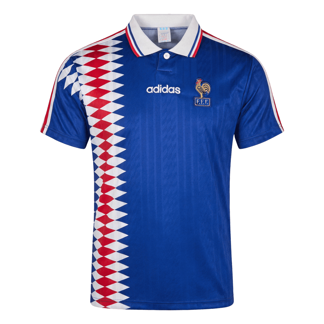 Retro France Domicile Maillot 1994 Bleu