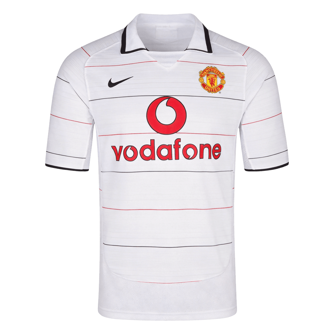 Retro Manchester United Extérieur Maillot 2004/06 Blanc