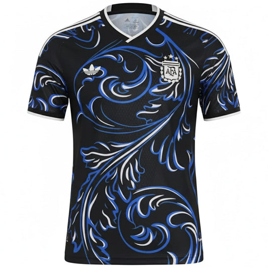 Argentine Extérieur Maillot Coupe du Monde 2026 Noir Grande Taille