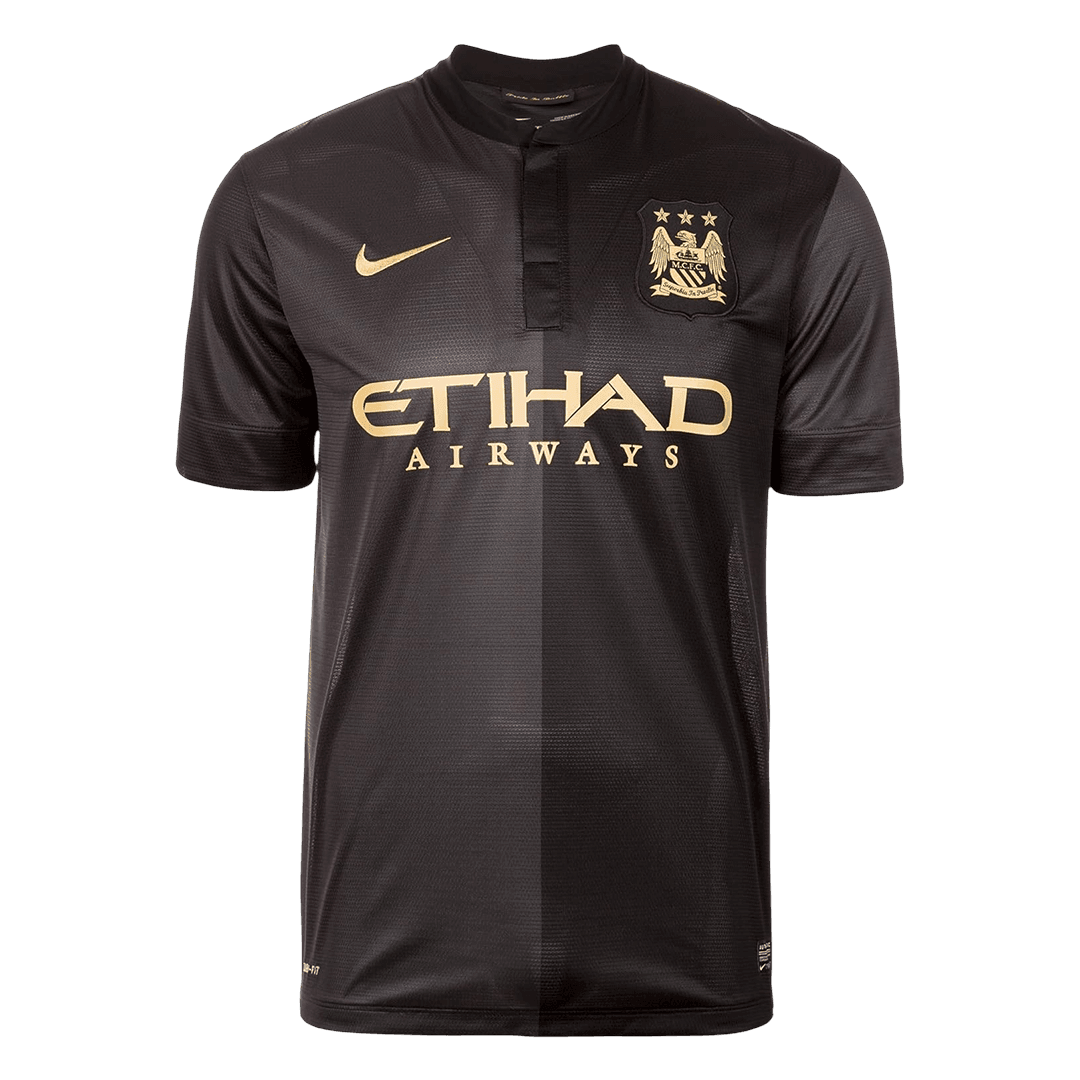 Retro Manchester City Extérieur Maillot 2013/14 Noir