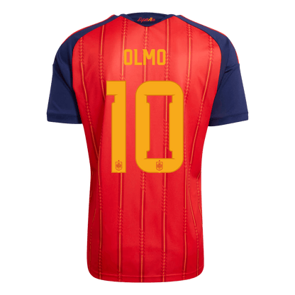 OLMO #10 Espagne Domicile Maillot - Coupe du Monde 2026 Rouge - Super