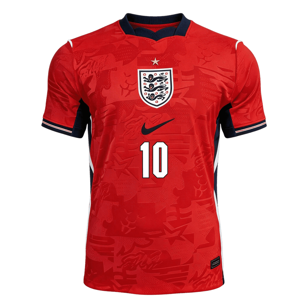BELLINGHAM #10 Angleterre Extérieur Maillot - Coupe du Monde 2026 Rouge Joueur