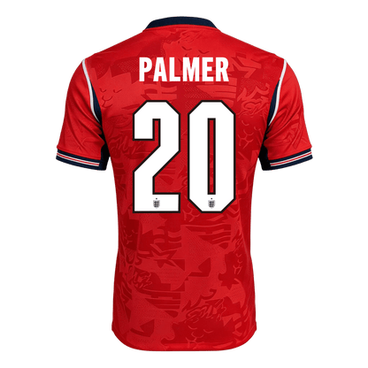 PALMER #20 Angleterre Extérieur Maillot - Coupe du Monde 2026 Rouge Joueur