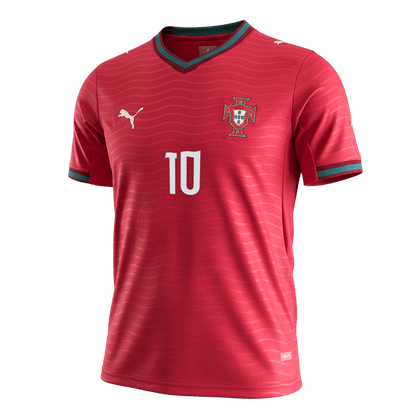 BERNARDO #10 Portugal Domicile Maillot - Coupe du Monde 2026 Rouge