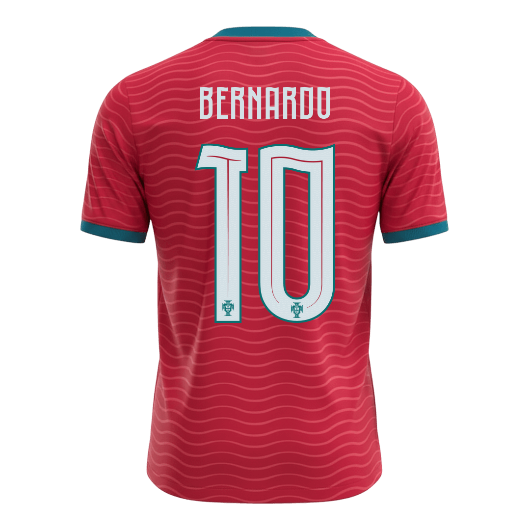 BERNARDO #10 Portugal Domicile Maillot - Coupe du Monde 2026 Rouge