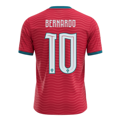 BERNARDO #10 Portugal Domicile Maillot - Coupe du Monde 2026 Rouge