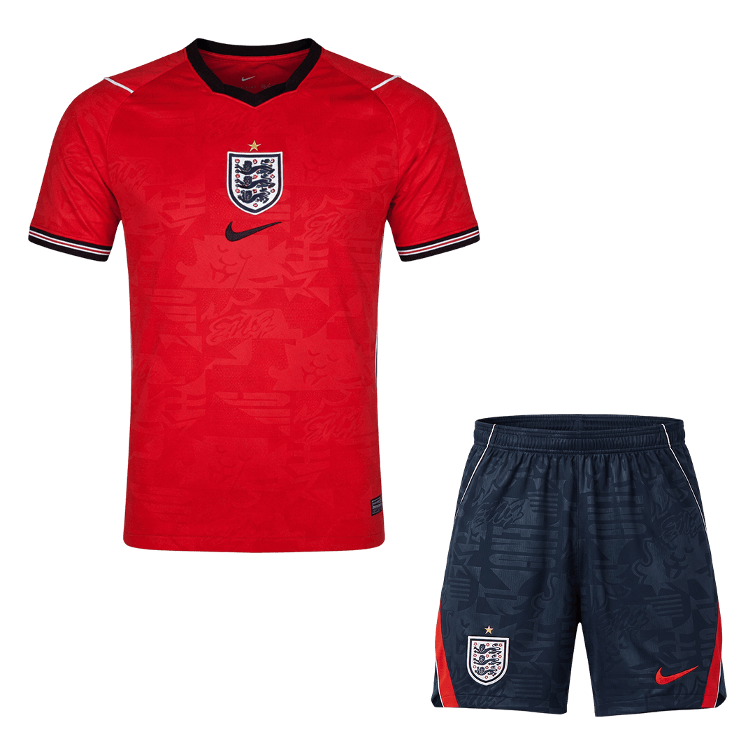 Angleterre Extérieur Maillot Kit - Coupe du Monde 2026 Rouge