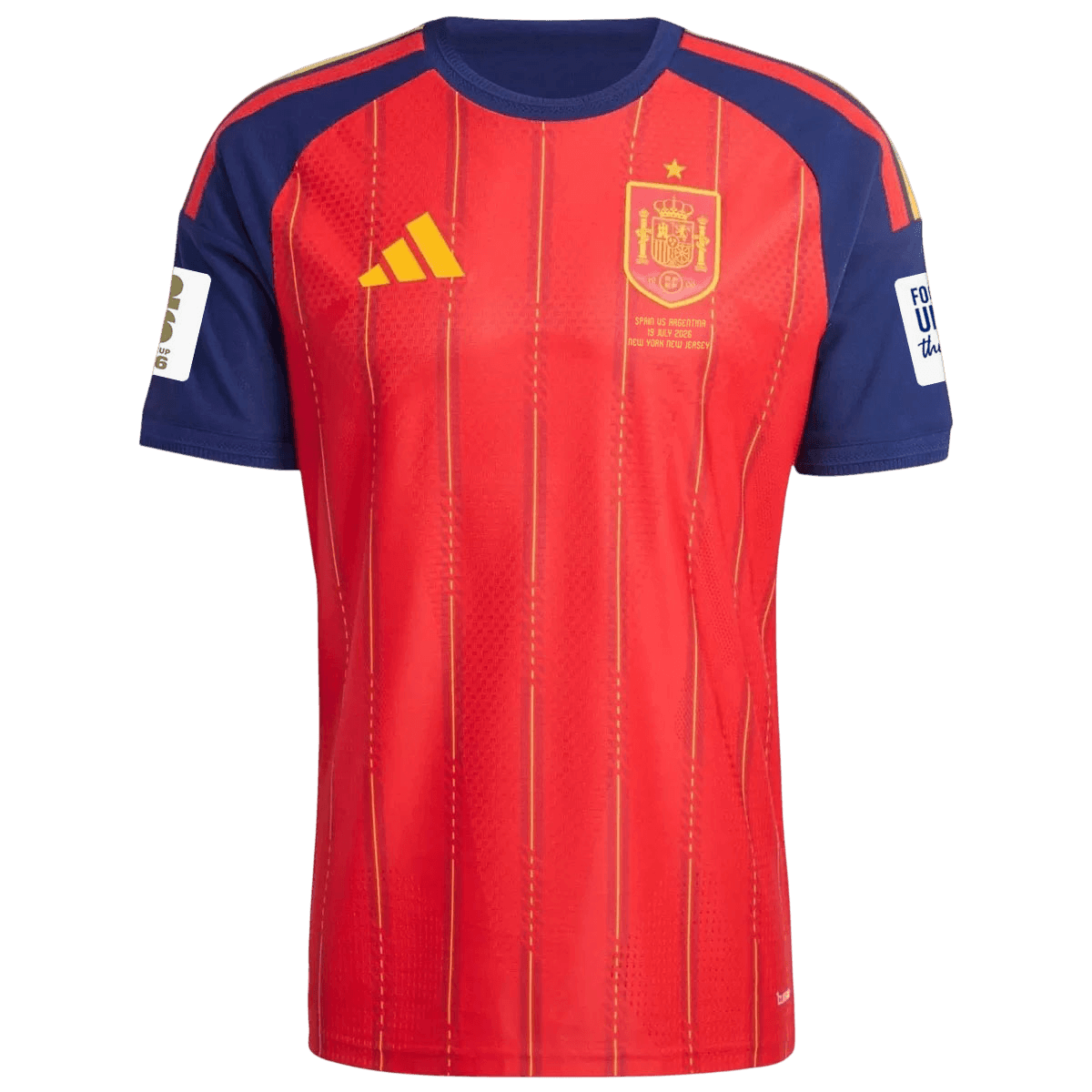 Espagne Domicile Maillot - Coupe du Monde 2026 Rouge FIFA World Cup 2026 Final Match Edition (With Patches)