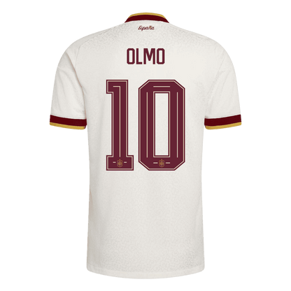 OLMO #10 Espagne Extérieur Maillot 2 Stars - Champion Edition - Coupe du Monde 2026 Blanc Joueur