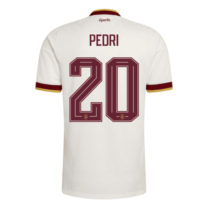 PEDRI #20 Espagne Extérieur Maillot - Coupe du Monde 2026 Blanc Joueur