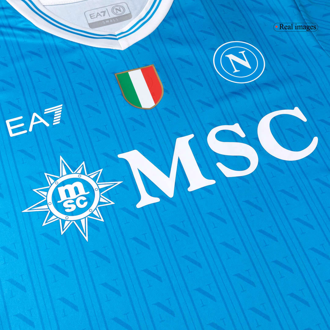 LUKAKU #9 Naples Domicile Maillot 2025/26 Bleu