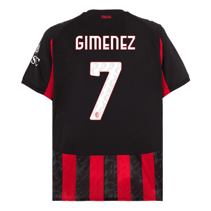 GIMENEZ #7 Milan AC Domicile Maillot 2025/26