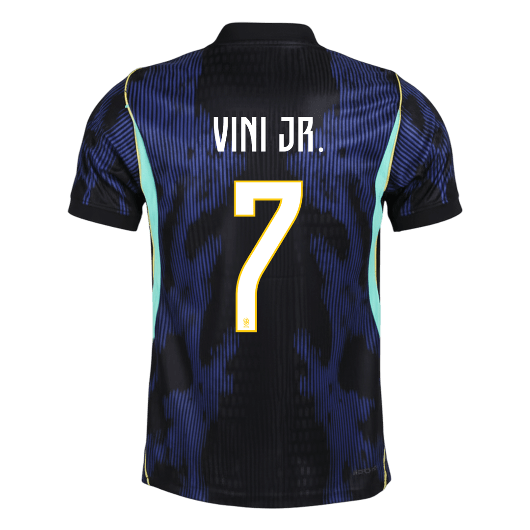 VINI JR. #7 Brésil Extérieur Maillot - Coupe du Monde 2026 Bleu marine Joueur