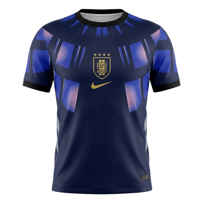 Uruguay Extérieur Maillot - Coupe du Monde 2026 Bleu marine Grande Taille