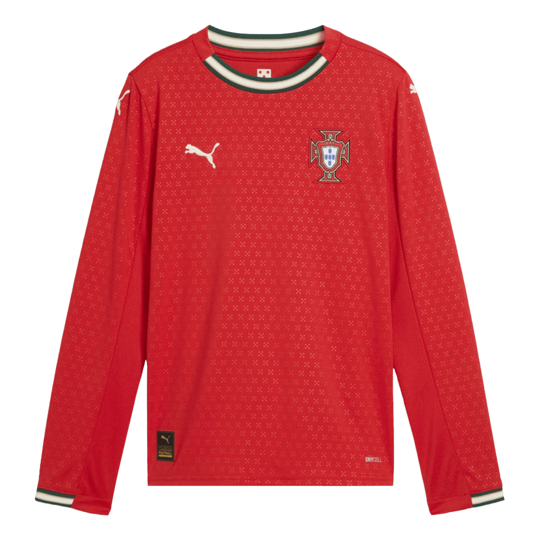 Portugal Domicile Maillot Manches Longues 2025 Grande Taille