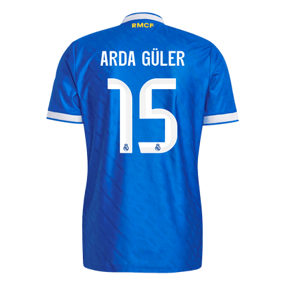 ARDA GÜLER #15 Real Madrid Third Maillot 2025/26 Bleu Joueur