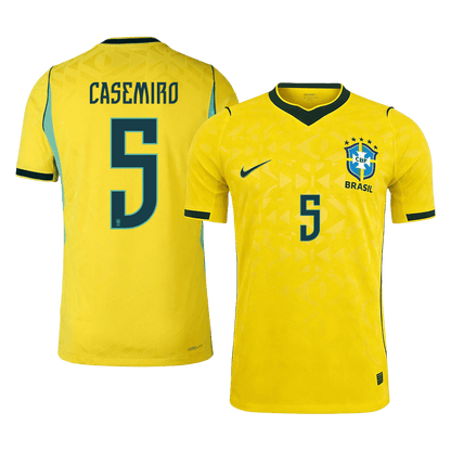 CASEMIRO #5 Brésil Domicile Maillot - Coupe du Monde 2026 Jaune Joueur
