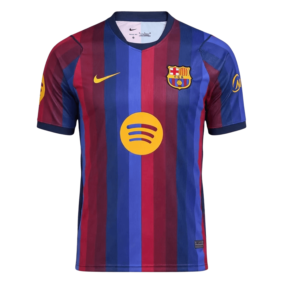LAMINE YAMAL #10 Barcelone Domicile Maillot 2026/27 Blue&Garnet - UCL