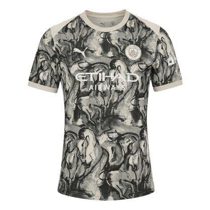 Manchester City Maillot 2025/26 Noir&Blanc
