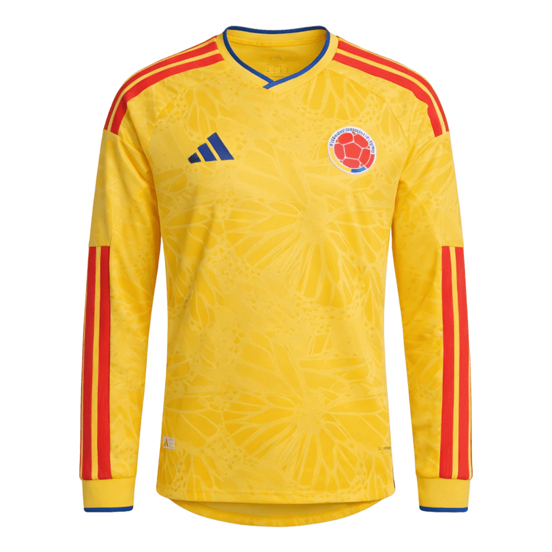 Colombie Domicile Maillot Manches Longues - Coupe du Monde 2026 Jaune