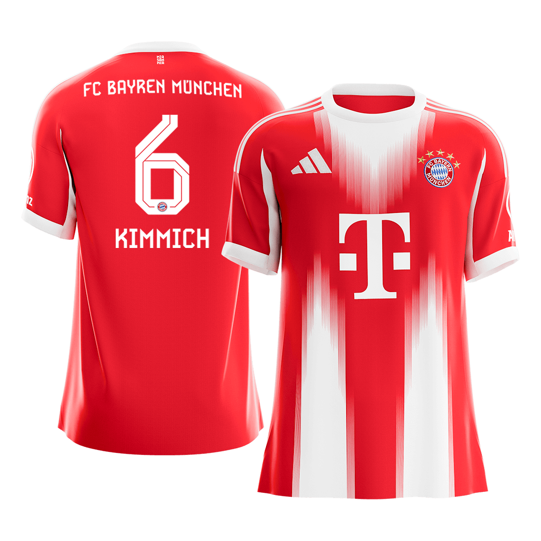 KIMMICH #6 Munich Domicile Maillot 2025/26 Rouge - Super