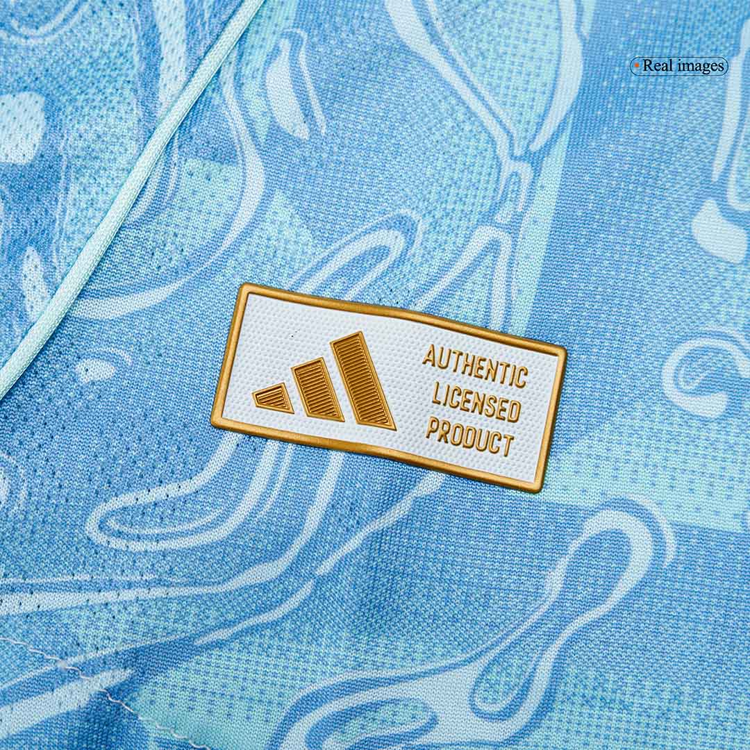 KALULU #15 Juventus Extérieur Maillot 2025/26 Bleu Authentique