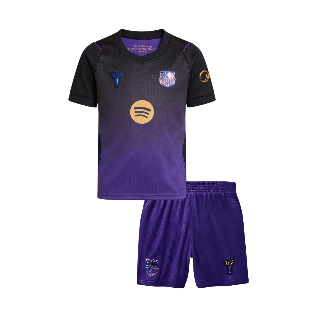 Barcelone Extérieur Maillot Kit 2026/27 Enfant Violet