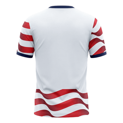 États-Unis Domicile Maillot - Coupe du Monde 2026 Rouge&Blanc Grande Taille