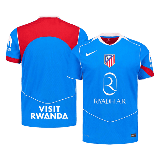 Atlético Third Maillot 2025/26 Bleu Joueur Grande Taille