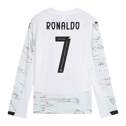 RONALDO #7 Portugal Extérieur Maillot Manches Longues 2025