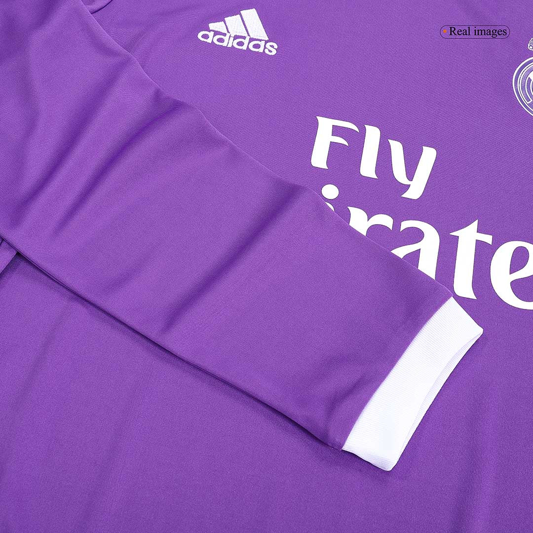 RONALDO #7 Retro Real Madrid Extérieur Maillot Manches Longues 2016/17