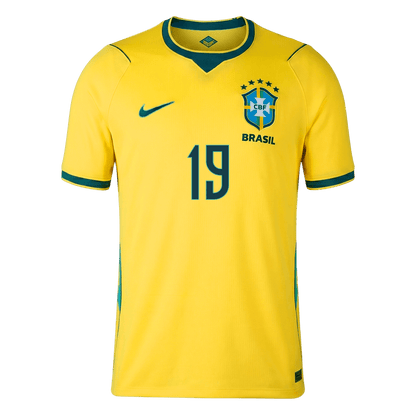 ENDRICK #19 Brésil Domicile Maillot - Coupe du Monde 2026 Jaune