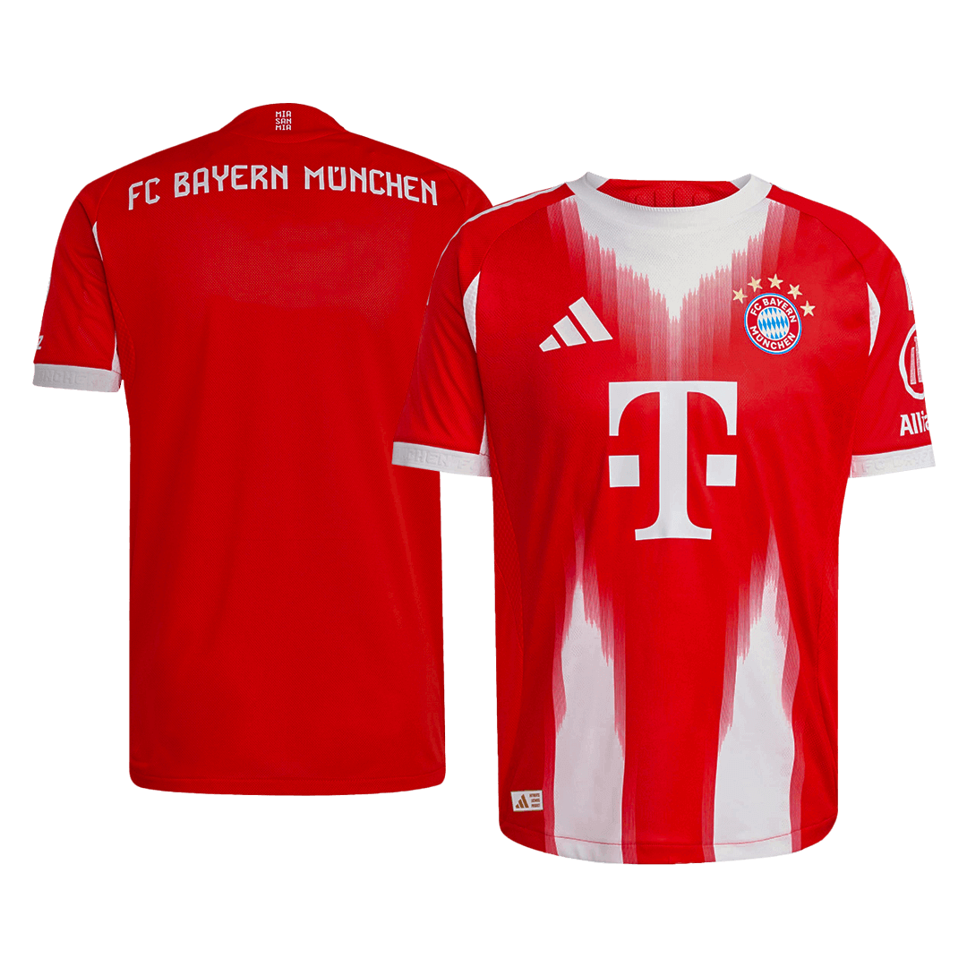 Munich Domicile Maillot 2025/26 Rouge Joueur Grande Taille