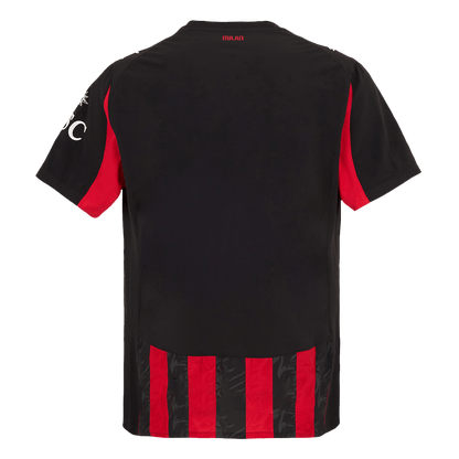 AC Milan Domicile Maillot 2025/26 Red&Black Authentique Grande Taille