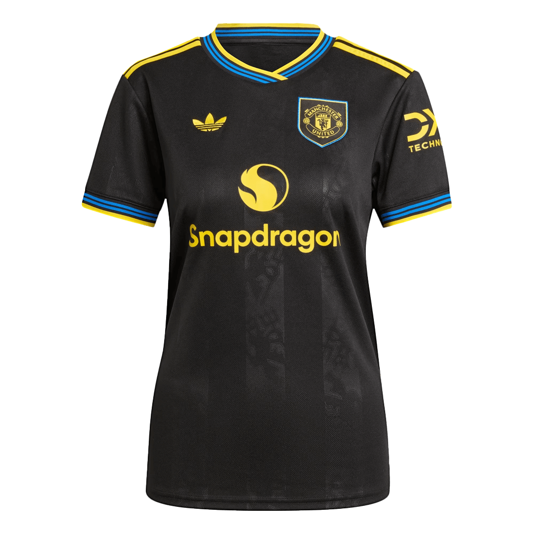 Femme Manchester United Third Maillot 2025/26 Noir