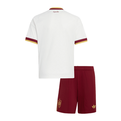 Espagne Extérieur Maillot 2 Stars - Champion Edition Kit - Coupe du Monde 2026 Enfant Blanc