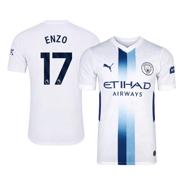 ENZO #17 Manchester City Third Maillot 2026/27 Blanc Joueur