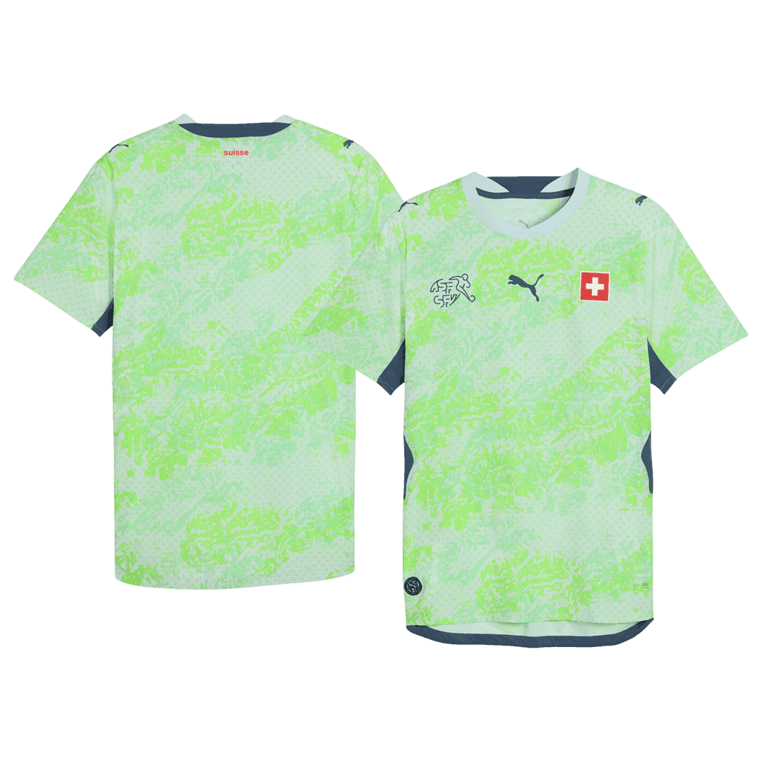 Suisse Extérieur Maillot - Coupe du Monde 2026 Vert Grande Taille