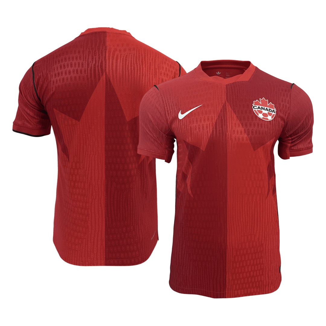 Canada Domicile Maillot Coupe du Monde 2026 Rouge Joueur