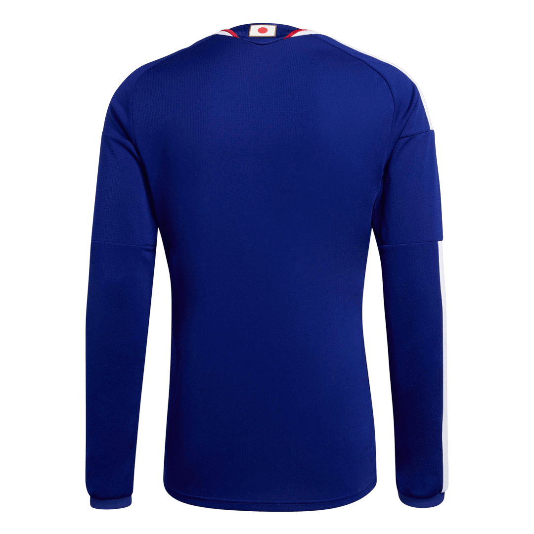 Japon Domicile Maillot Manches Longues - Coupe du Monde 2026 Bleu marine Grande Taille
