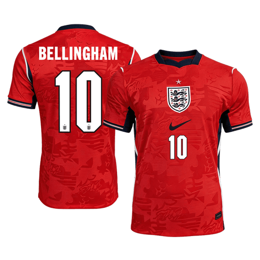 BELLINGHAM #10 Angleterre Extérieur Maillot - Coupe du Monde 2026 Rouge Joueur